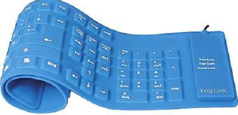 Flexible  Keyboard एक Keyboard  ऐसा  है, जो अत्यधिक Portable(carriable) के साथ-साथ  Soft Silicon से बना होता है। यह पानी और धूल-प्रतिरोधी होता है,और इसे बार-बार सफाई की आवश्यकता नहीं है। यह एक Standard Keyboard के समान कार्य करता है।